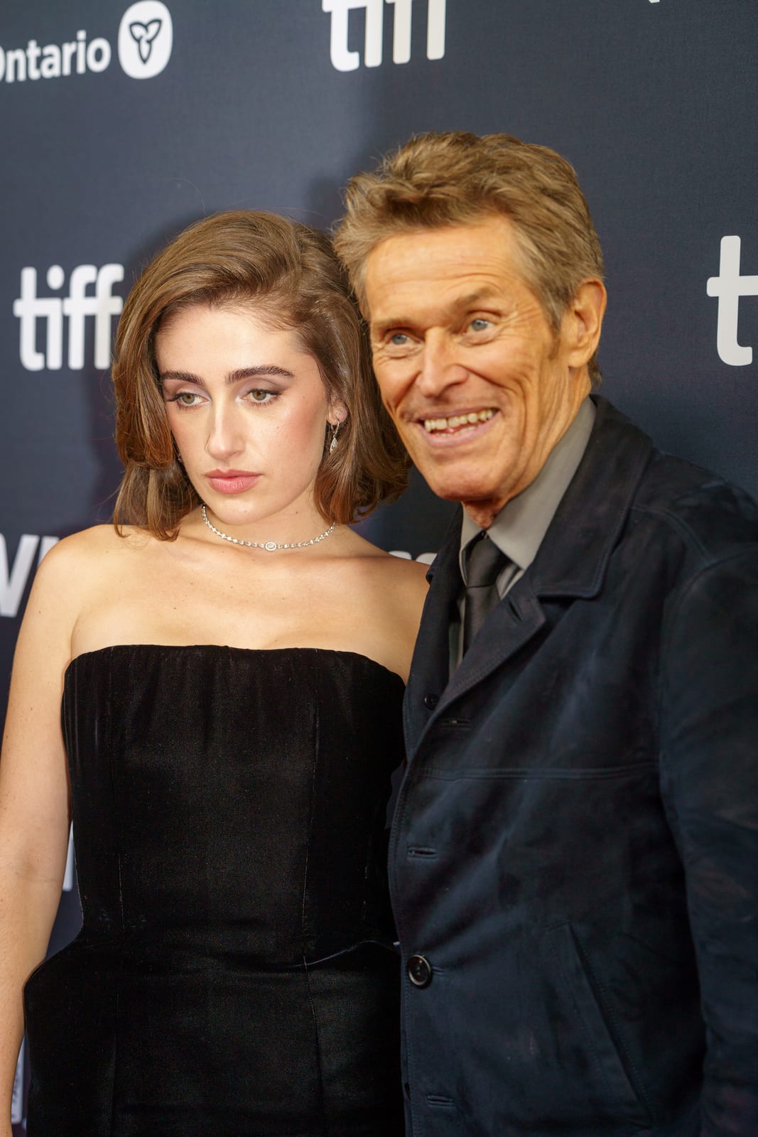 Rachel Sennott and Willem Dafoe at the 2024 Toronto International Film Festival